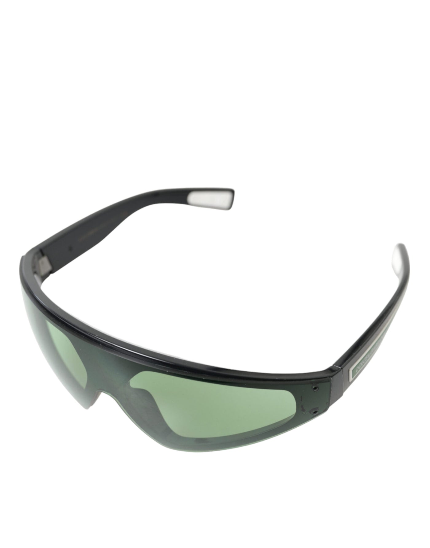 Black Acetate Frame Green Lens DG6161 Sporty Sunglasses