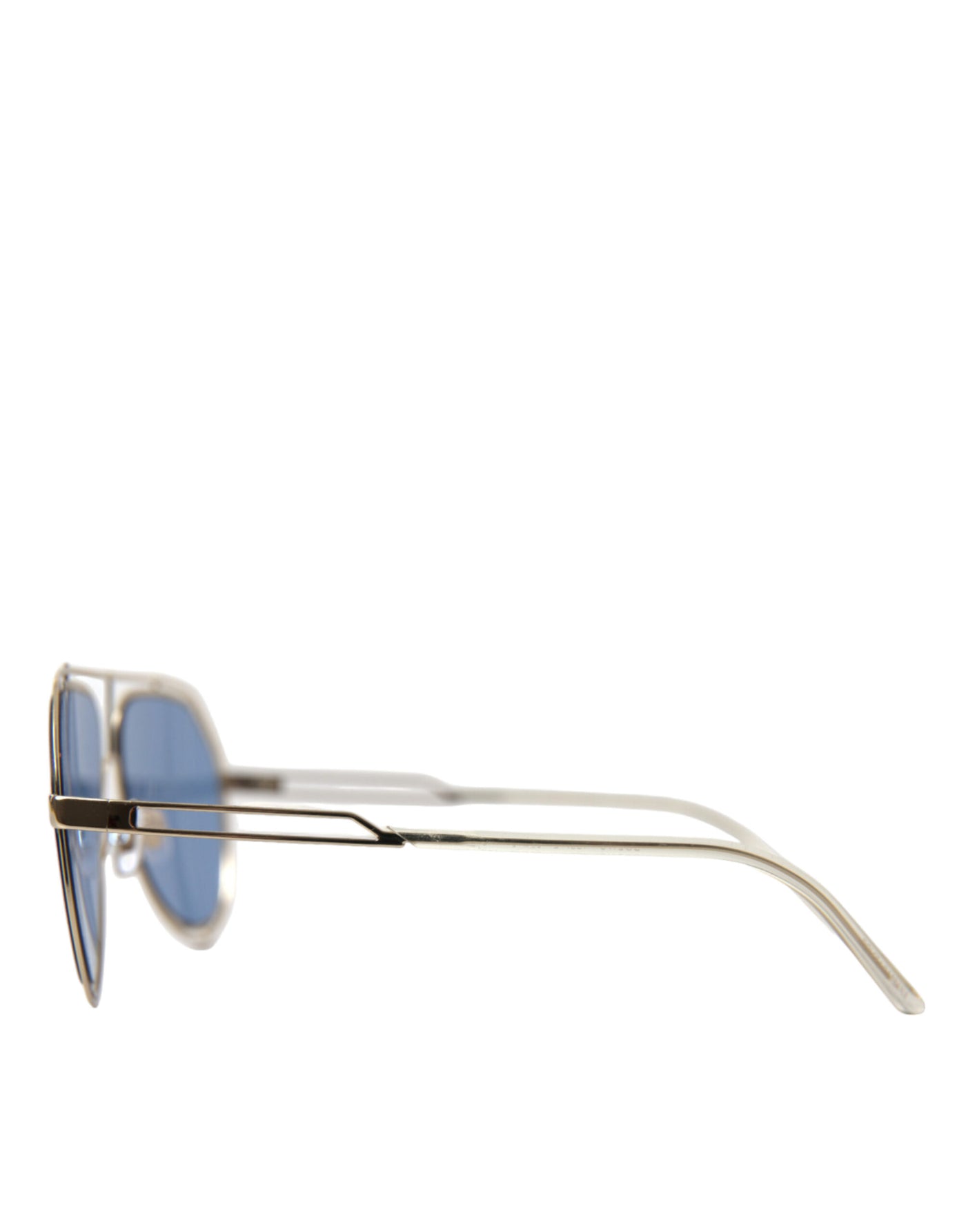 Gold Metal Frame Blue Lenses DG2176 Aviator Sunglasses