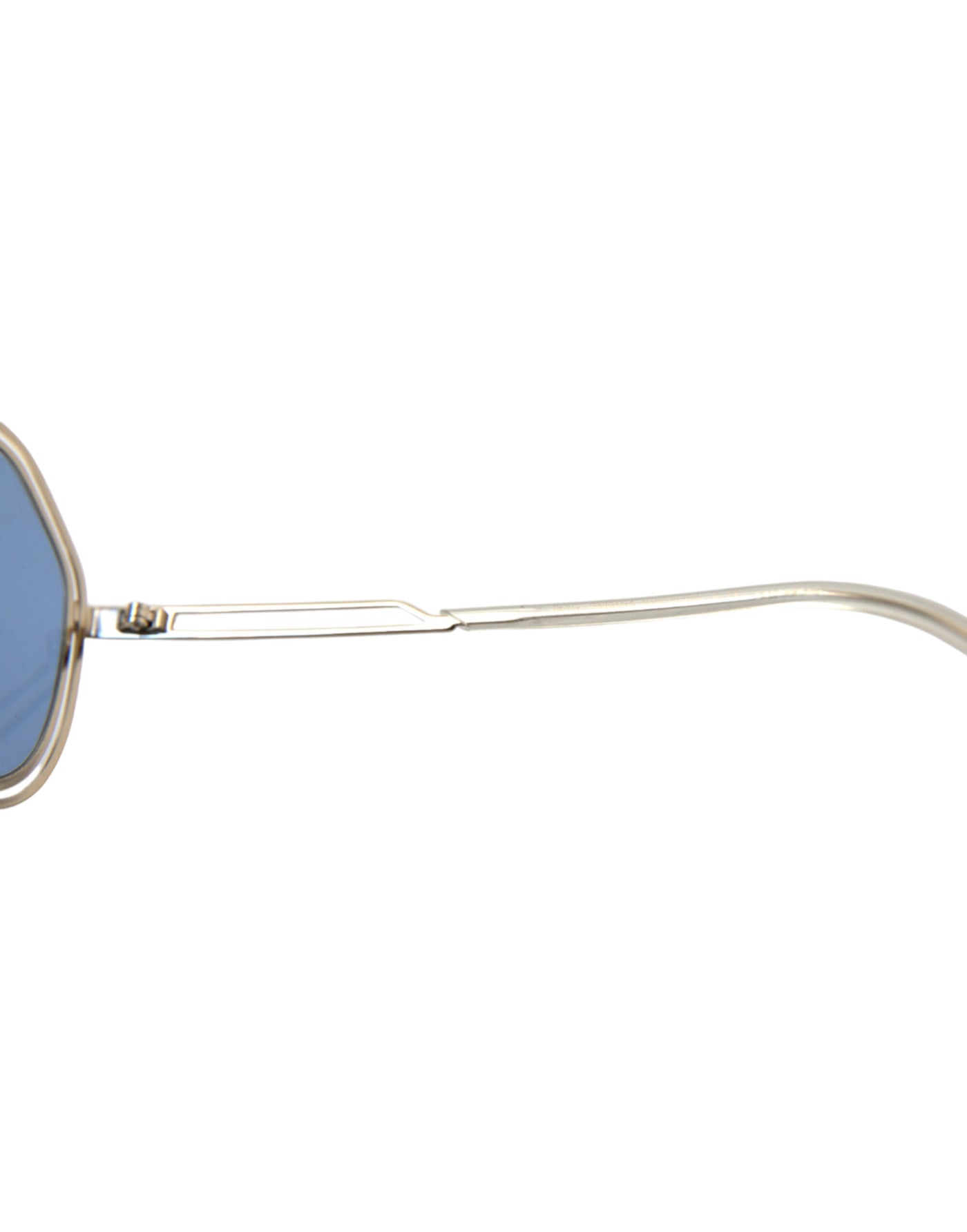 Gold Metal Frame Blue Lenses DG2176 Aviator Sunglasses