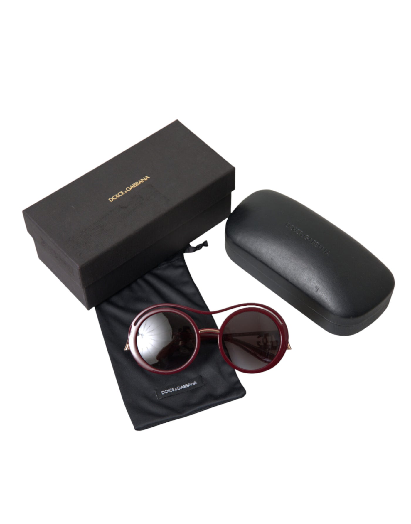 Bordeaux Frame Gray Lens DG Monogram DG6142 Sunglasses