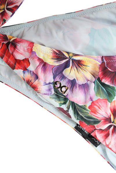 Multicolor Floral Swimwear Bottom Beachwear Bikini