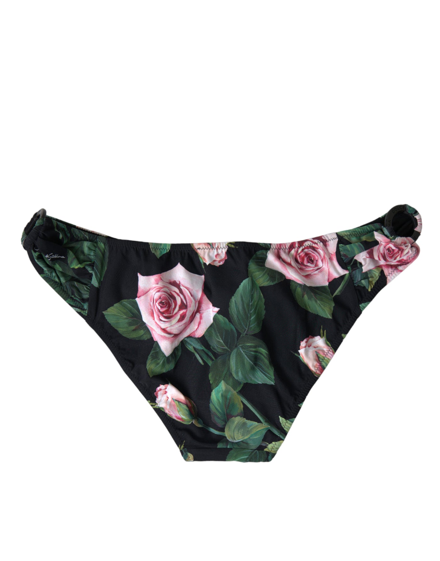 Black Floral Swimwear Bottom Beachwear Bikini