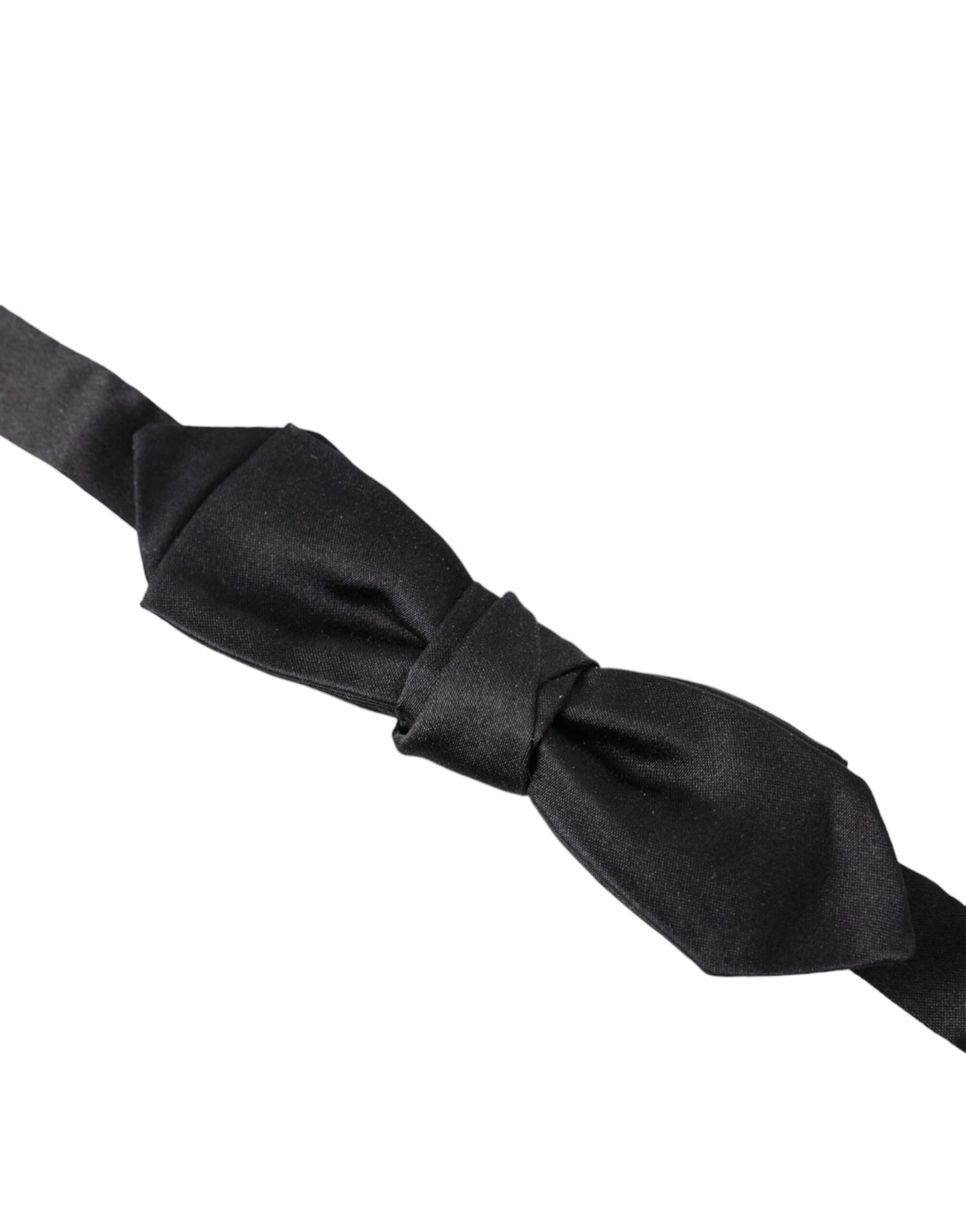 Black Silk Adjustable Neck Men Papillon Bow Tie