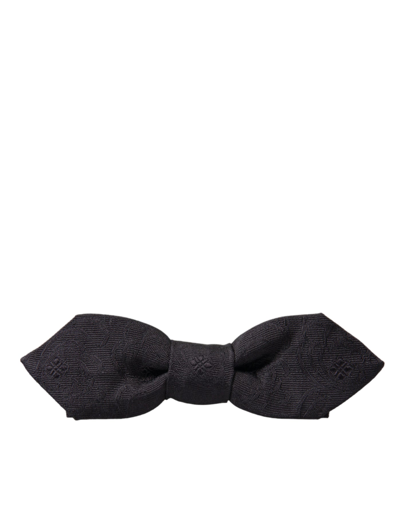 Black Fantasy Silk Adjustable Neck Men Papillon Bow Tie