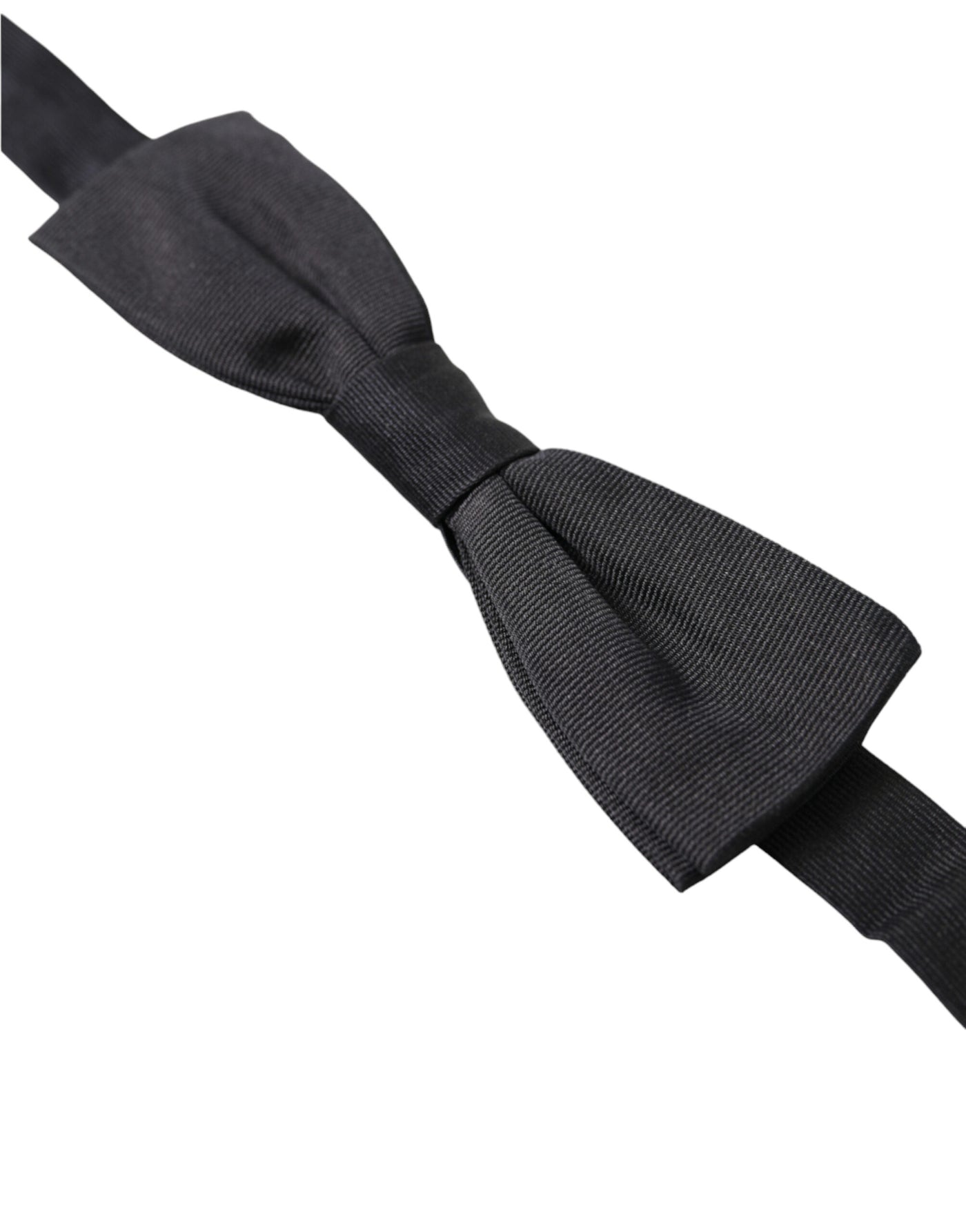 Black Silk Adjustable Neck Men Papillon Bow Tie