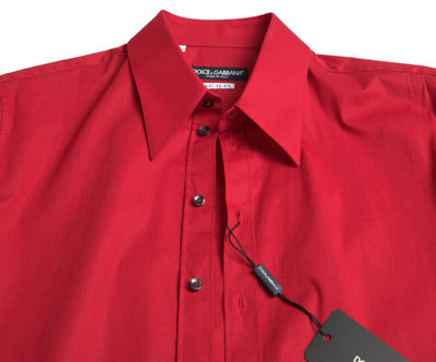 Red Collared Long Sleeve SICILIA Shirt