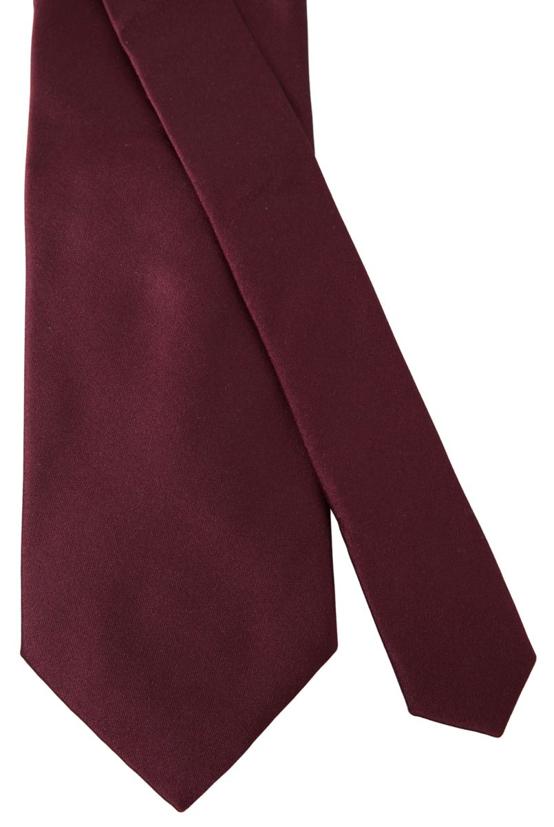 Red Satin Silk Classic Men Necktie Accessory Tie