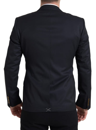 Dark Blue Logo Single Breasted MARTINI Blazer