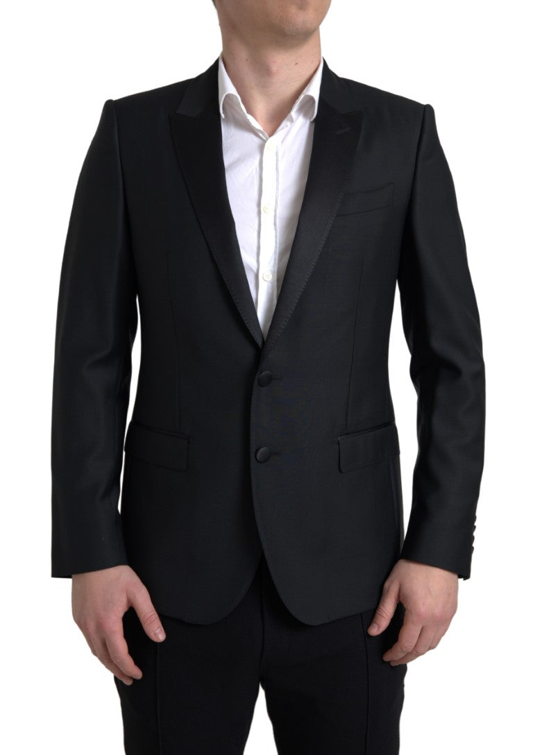 Black Wool Single Breasted MARTINI Blazer