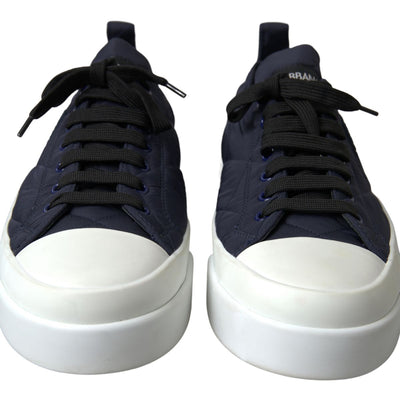 Blue DG Logo Quilted Casual Sneakers Shoes