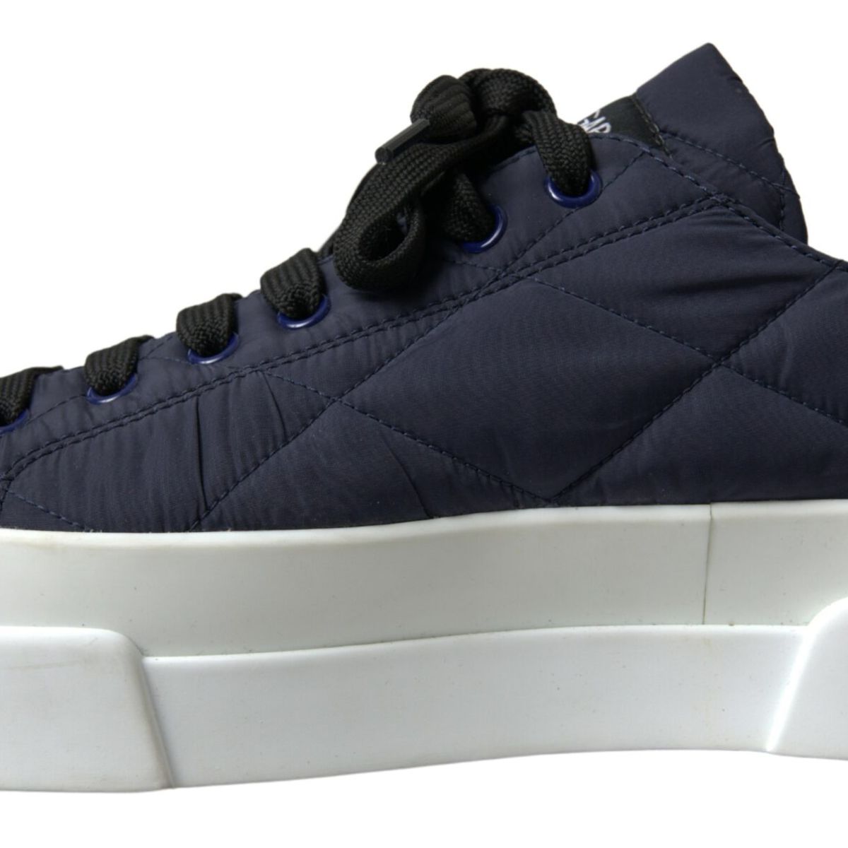 Blue DG Logo Quilted Casual Sneakers Shoes