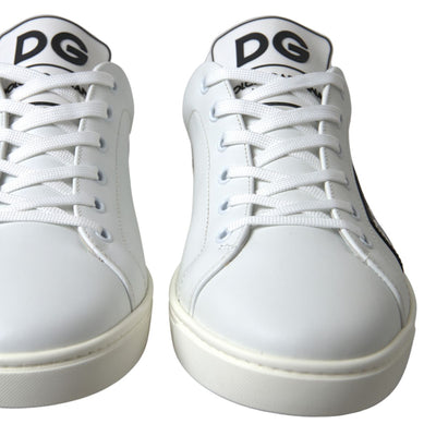 White Leather Portofino Sneakers Shoes