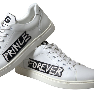 White Leather Portofino Sneakers Shoes