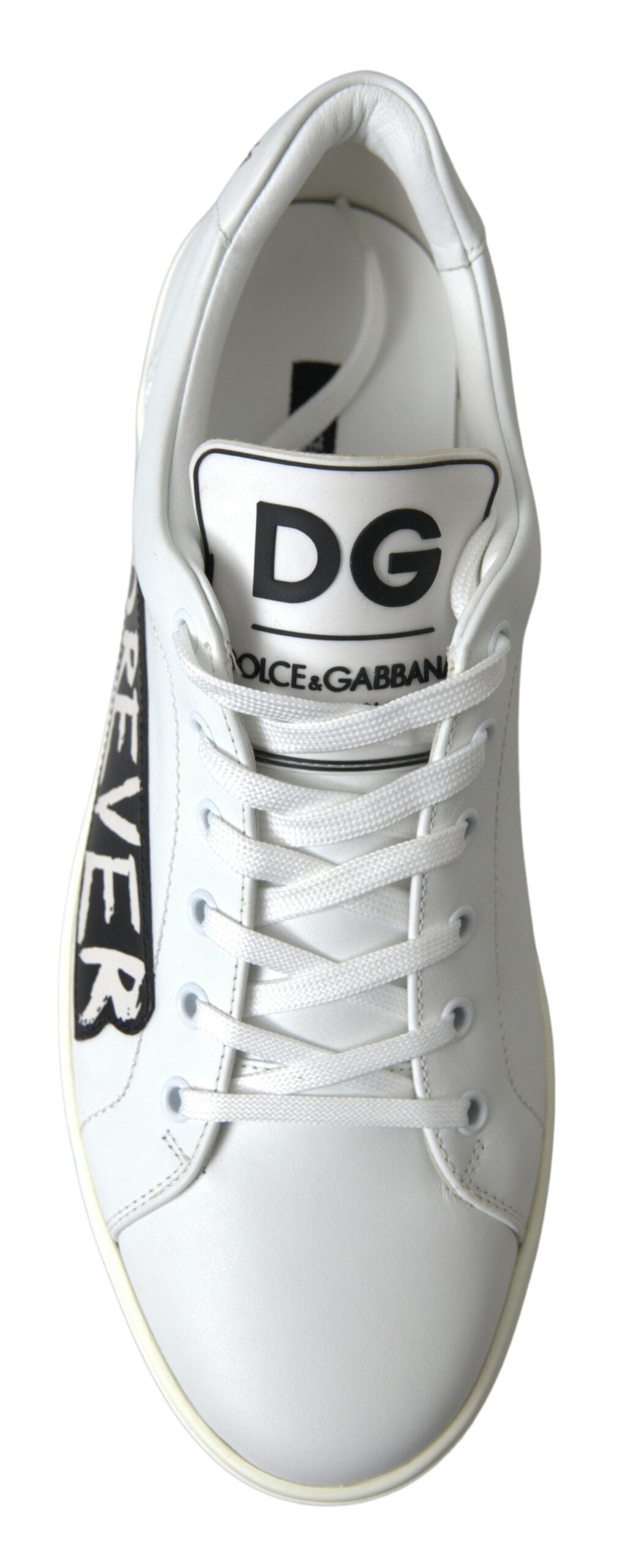 White Leather Portofino Sneakers Shoes