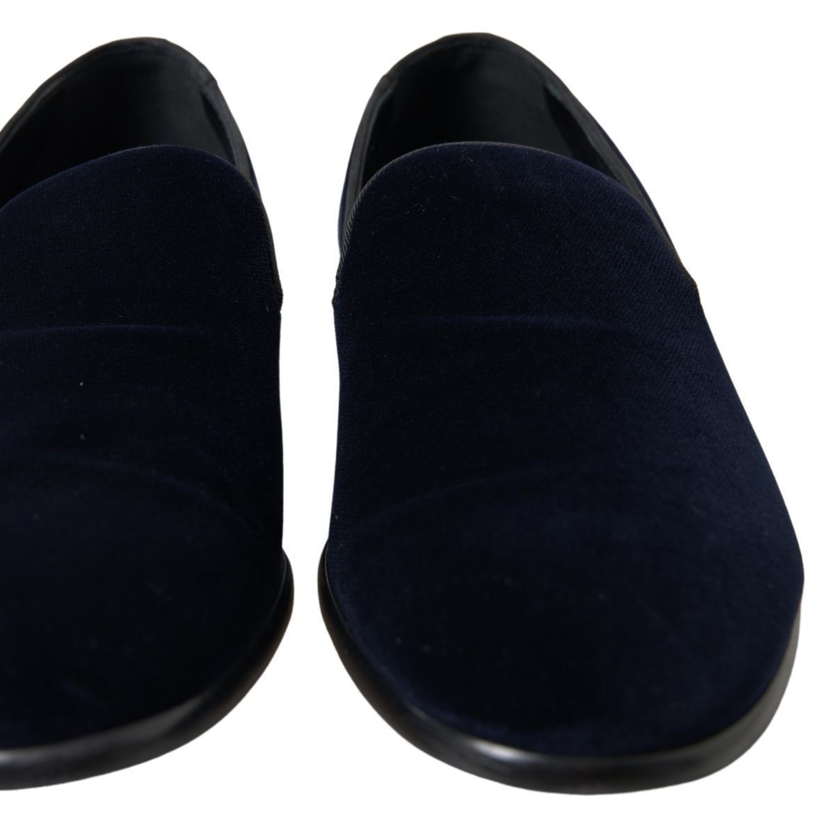 Blue Velvet Loafers Formal Shoes