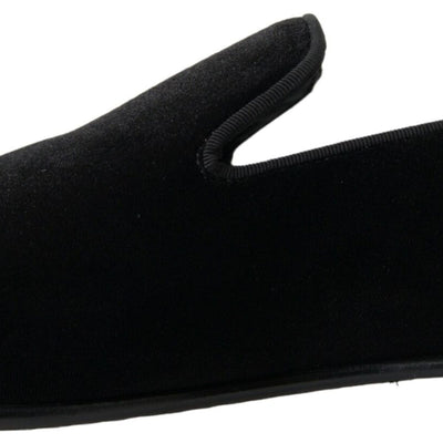 Black Velvet Loafers Formal Shoes