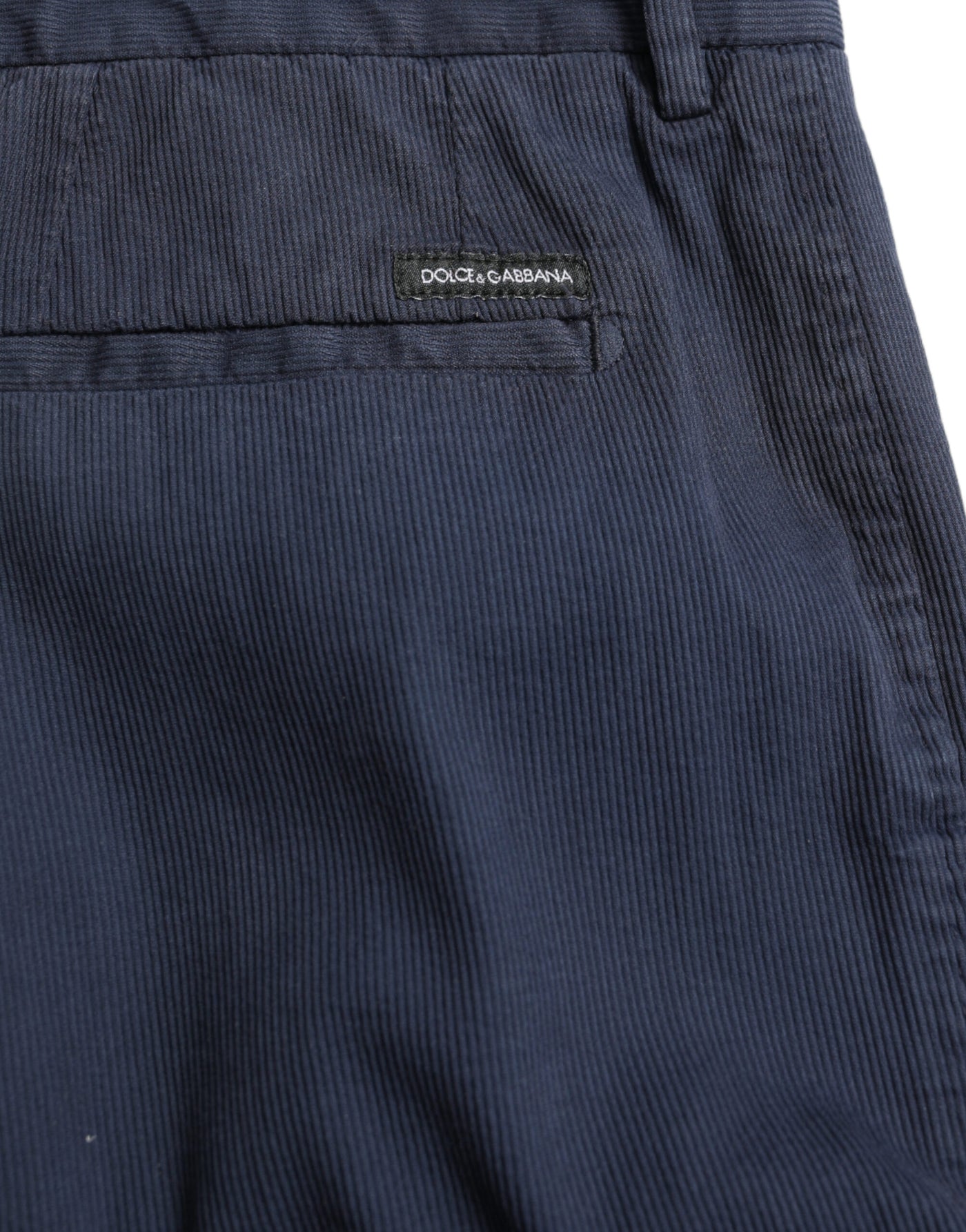 Dark Blue Cotton Stretch Slim Fit Dress Pants