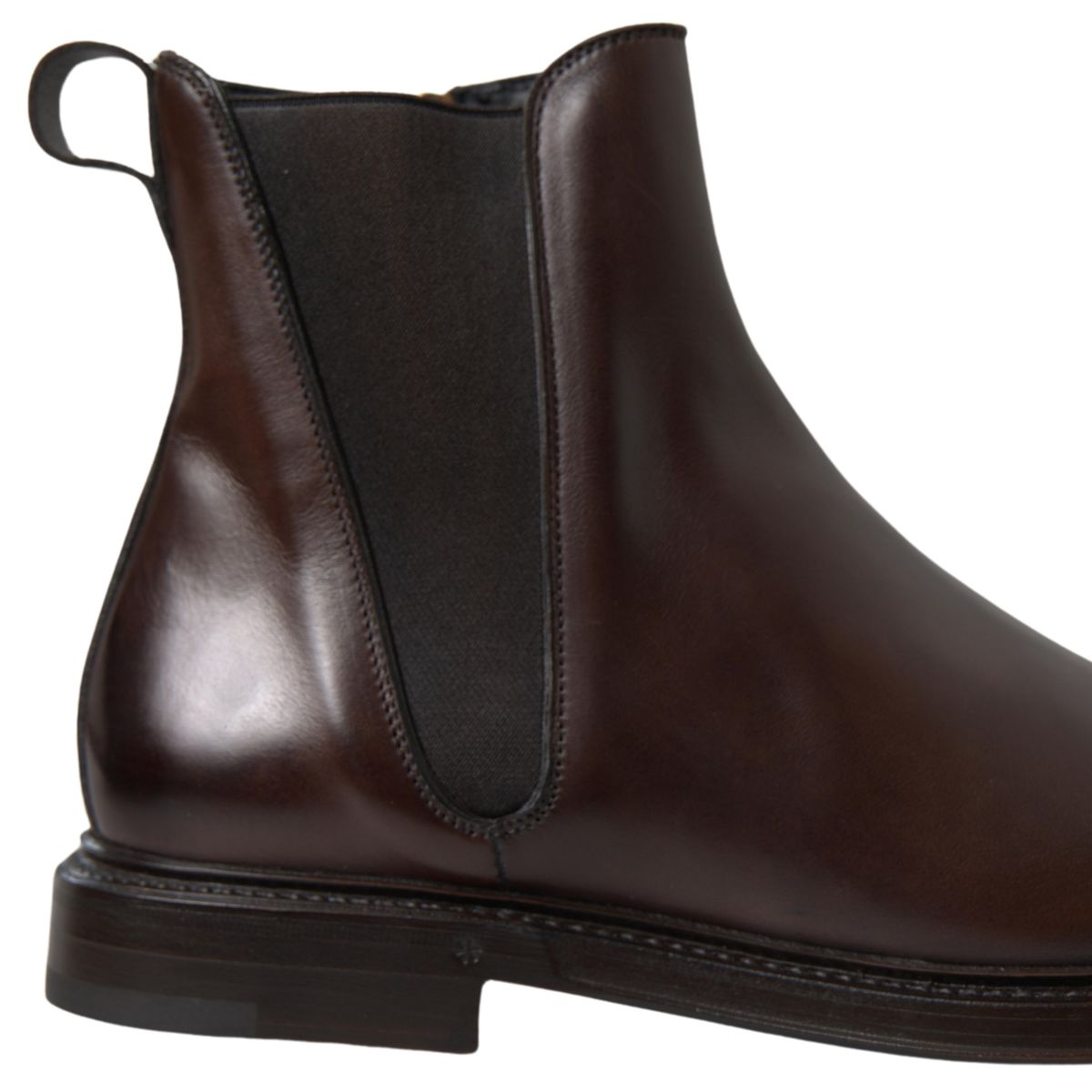 Brown Leather Chelsea Mens Boots Shoes