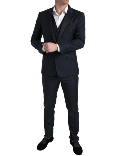 Black 3 Piece Single Breasted MARTINI Suit