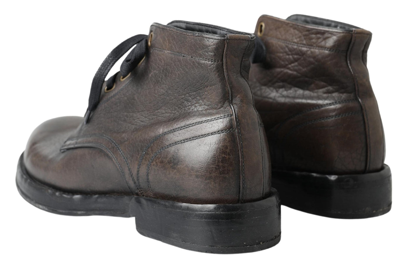 Brown Leather Perugino Men Boots Shoes