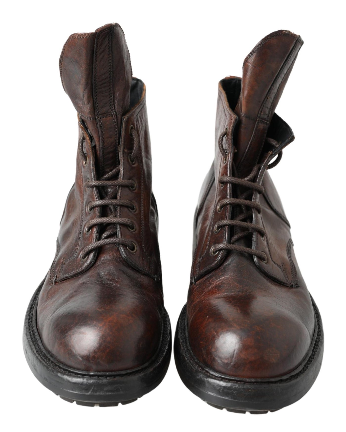 Men Brown Leather Ankle Boots Shoes