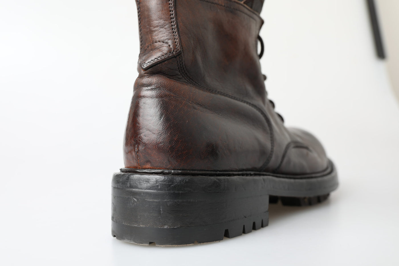 Men Brown Leather Ankle Boots Shoes