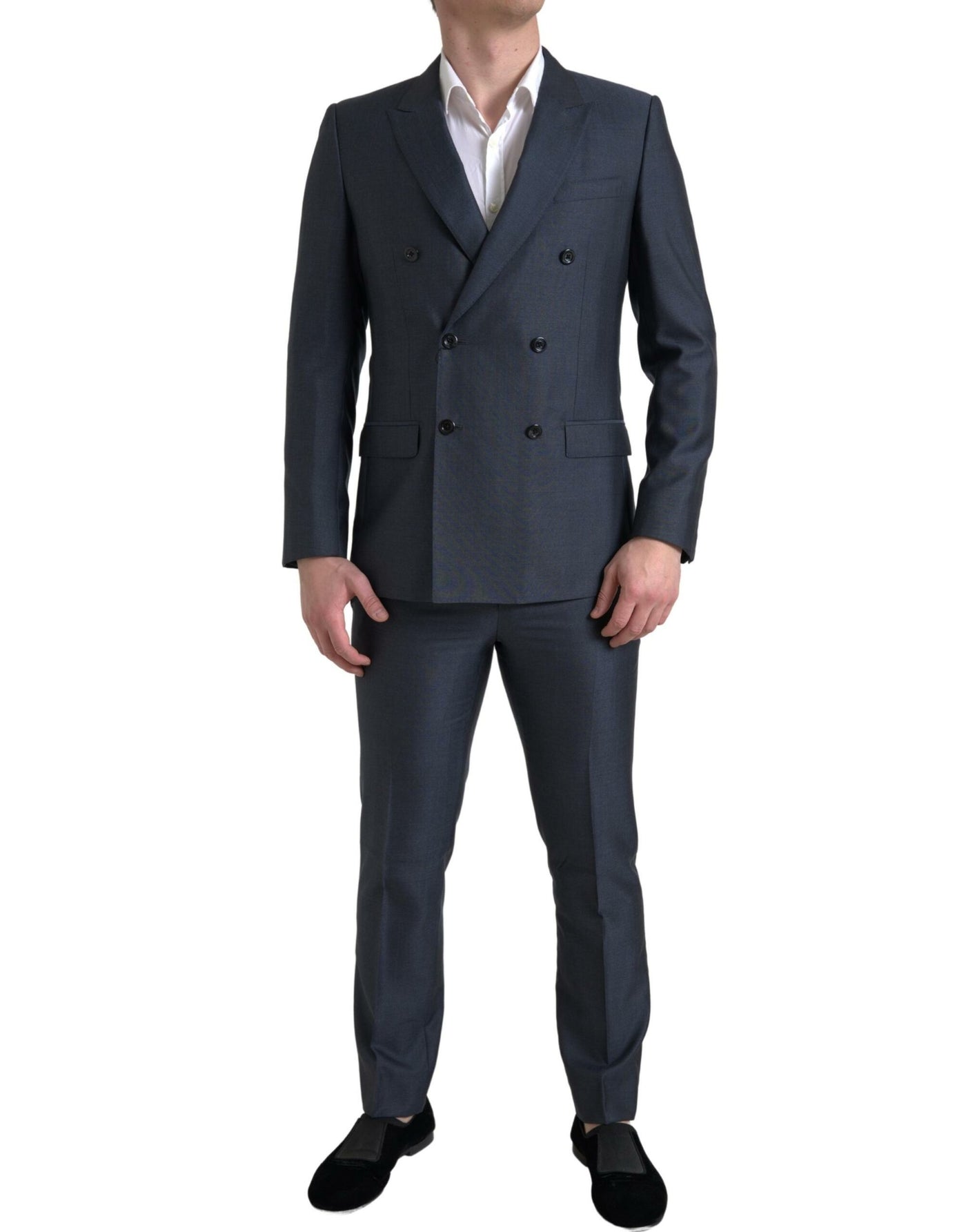 Blue 2 Piece Double Breasted MARTINI Suit