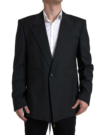 Black Stripe Single Breasted SICILIA Blazer