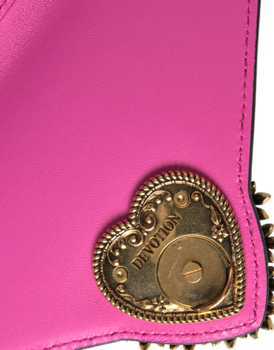 Pink Exotic Leather DEVOTION HEART Top Handle Shoulder Bag