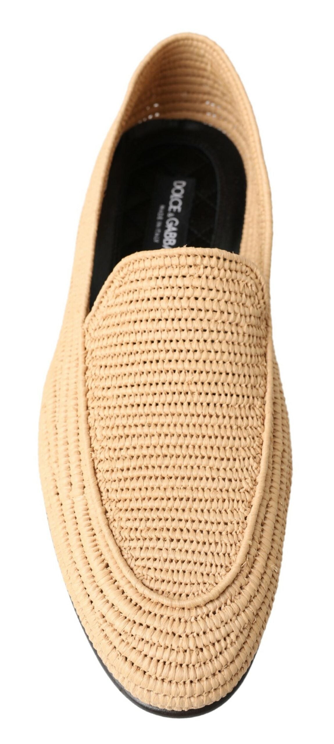 Beige Woven Viscose Loafers Men Casual Shoes