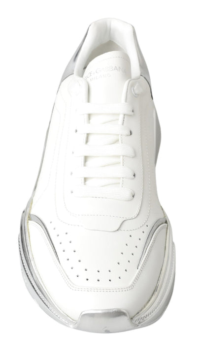 White Leather Sports DAYMASTER Sneakers Shoes