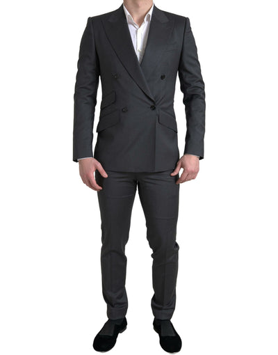 Gray 2 Piece Double Breasted SICILIA Suit