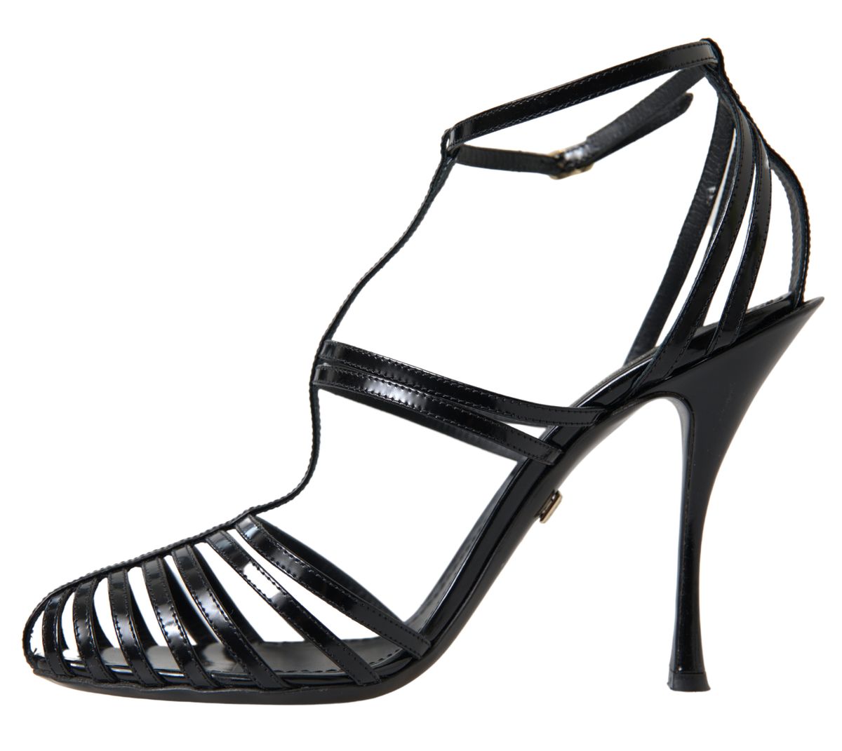 Black Stiletto High Heels Sandals