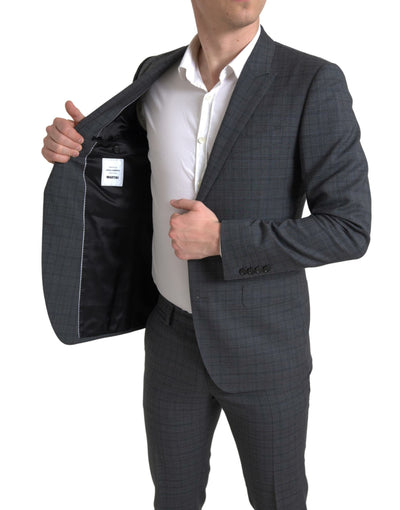 Gray 2 Piece Single Breasted MARTINI Suit