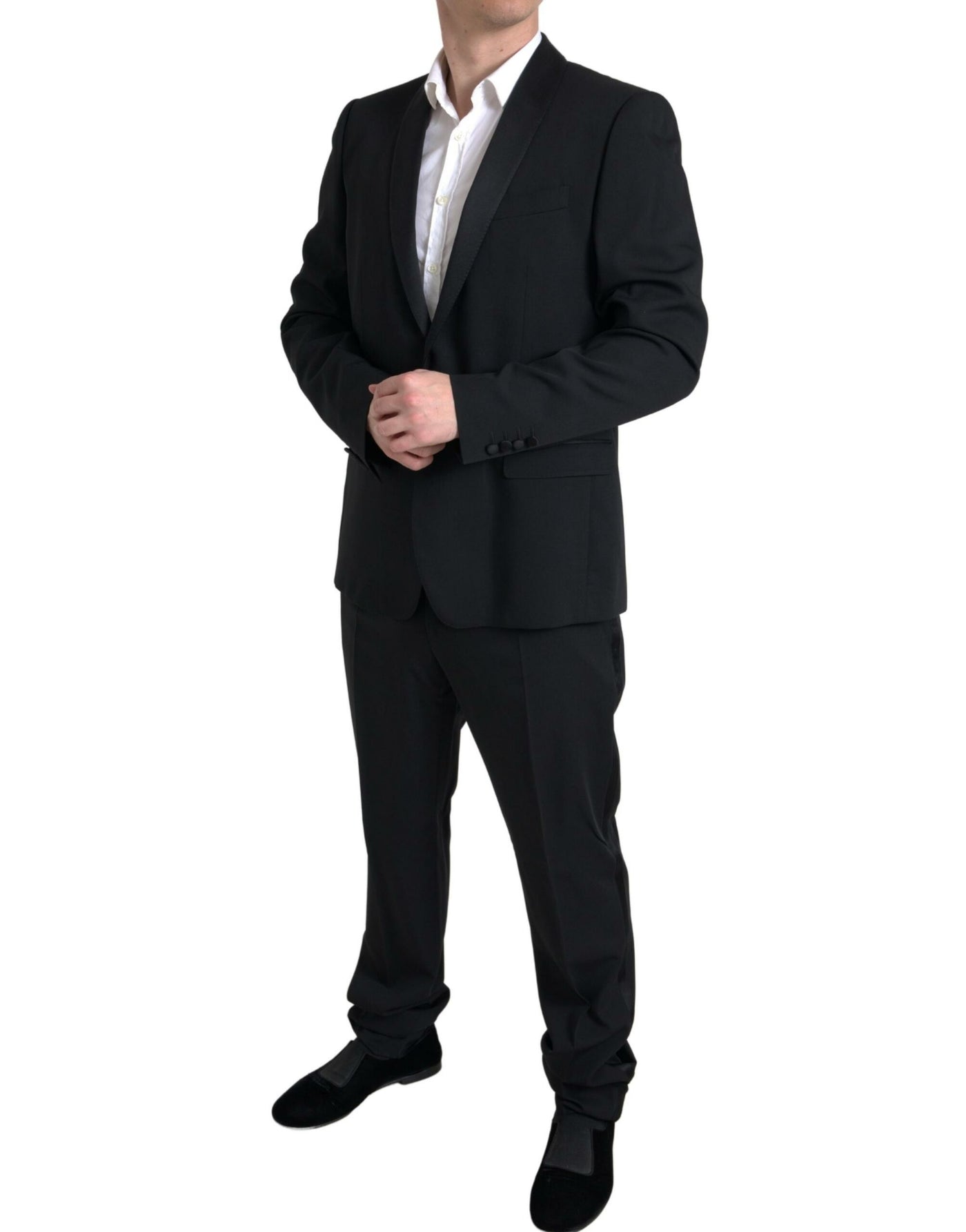 Black 2 Piece Single Breasted MARTINI Suit