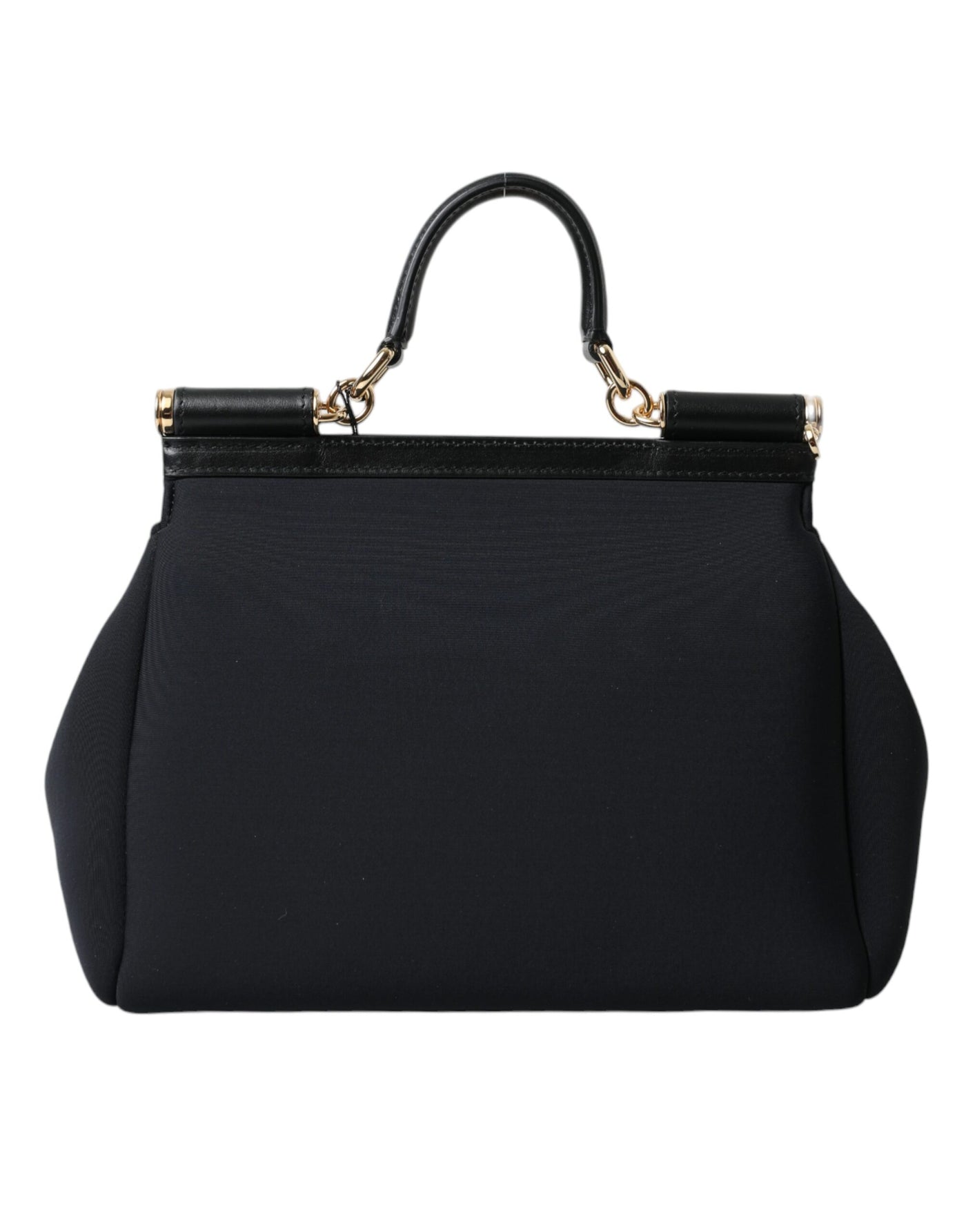 Black Neoprene Hand Shoulder Satchel Bag