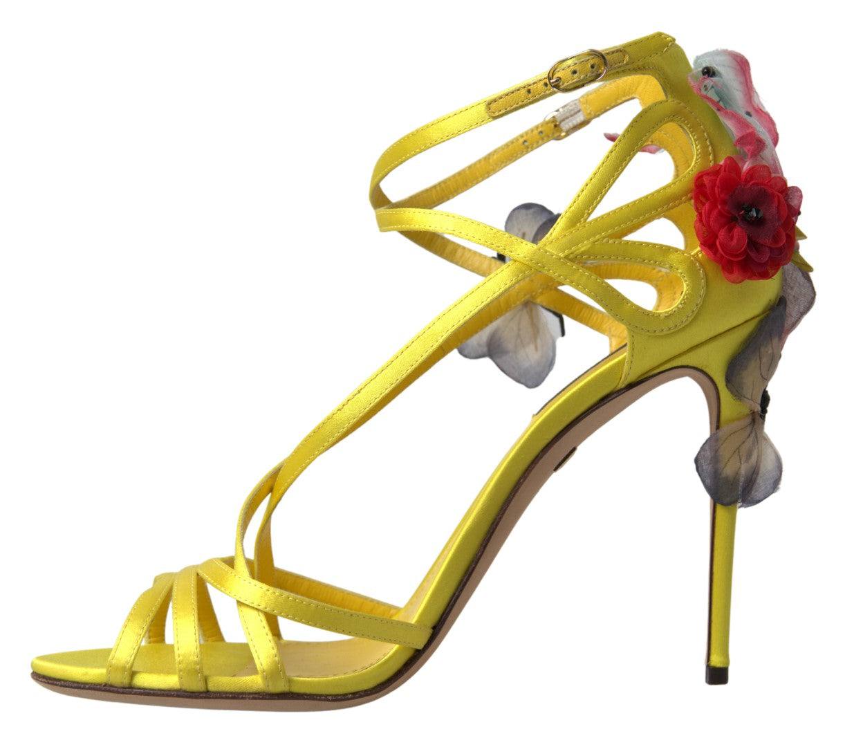 Yellow Keira Butterfly Appliqués Sandals