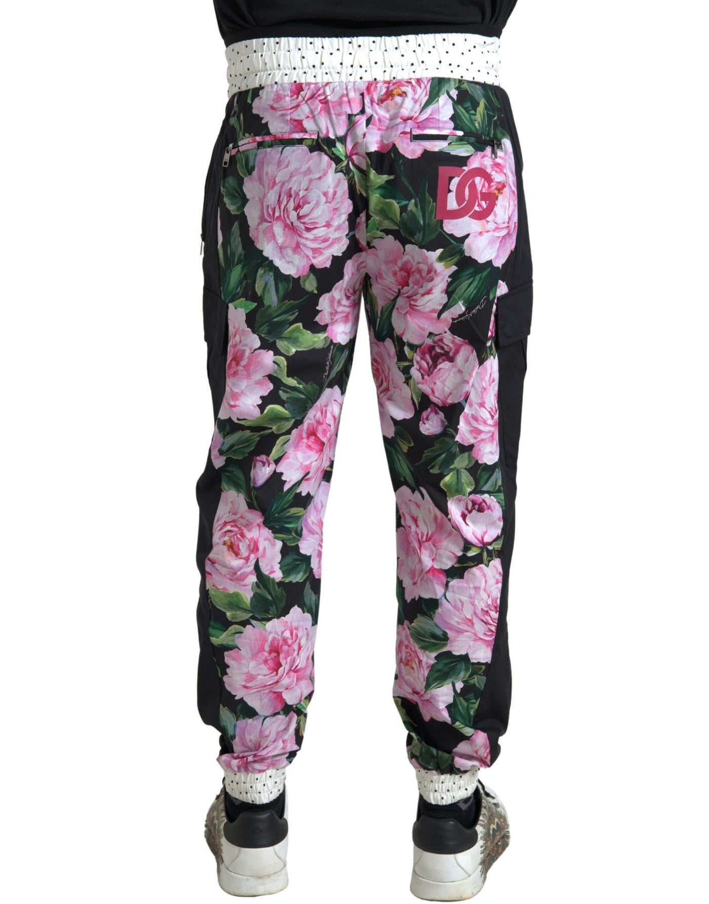 Multicolor Peony Joggers Cotton Men Pants