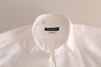 White GOLD Formal Cotton Tuxedo Dress Shirt