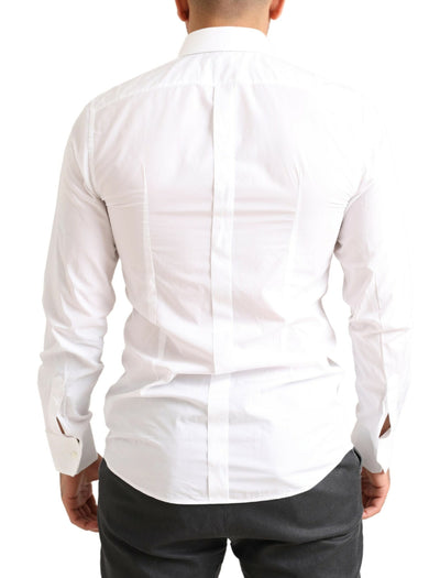 White GOLD Formal Cotton Logo Formal Shirt