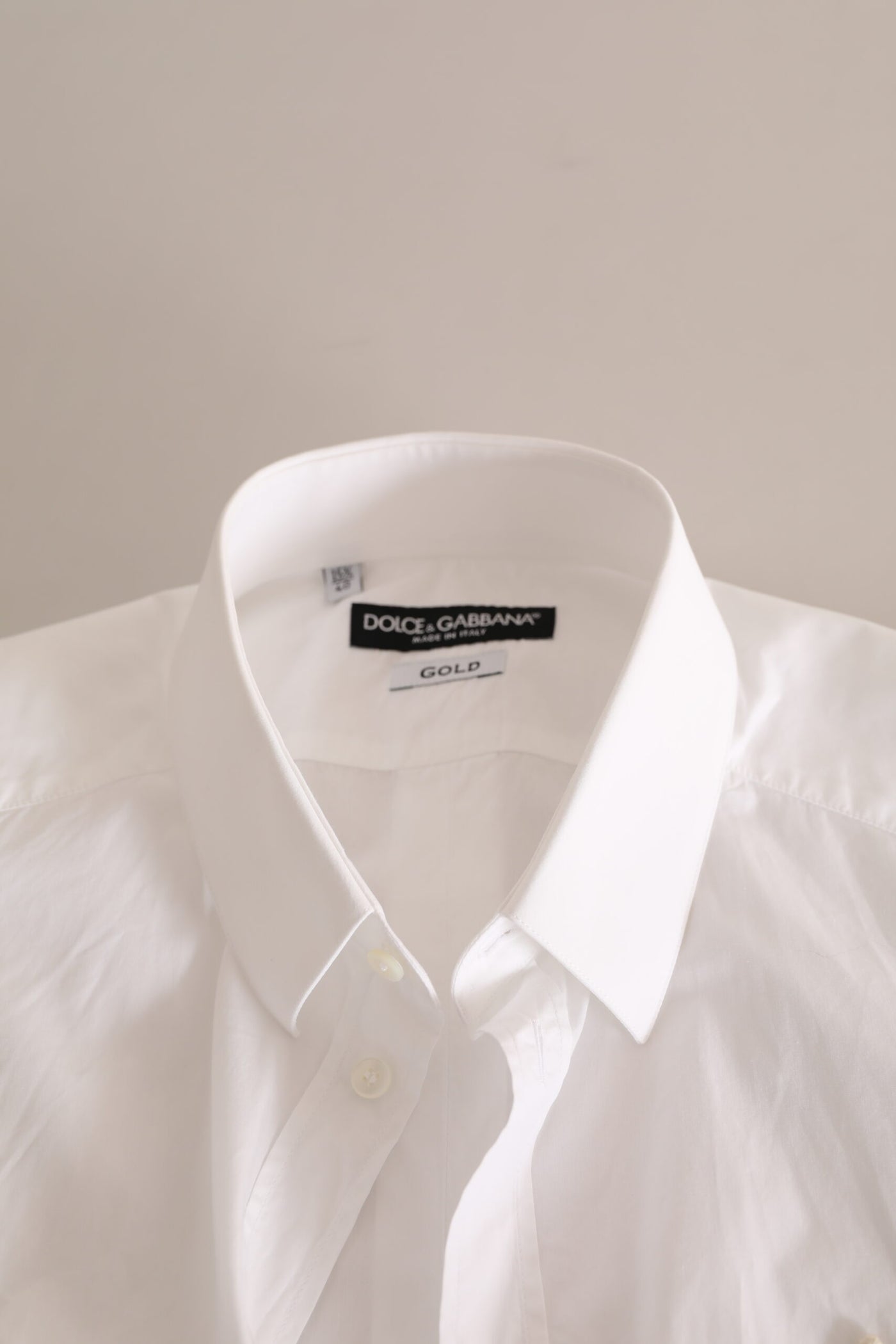 White GOLD Formal Cotton Logo Formal Shirt