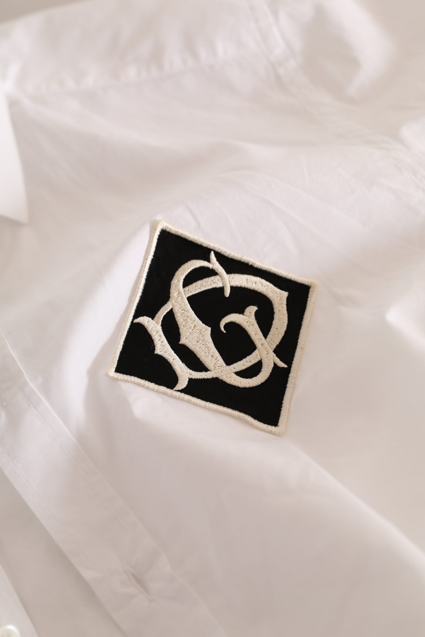 White GOLD Formal Cotton Logo Formal Shirt