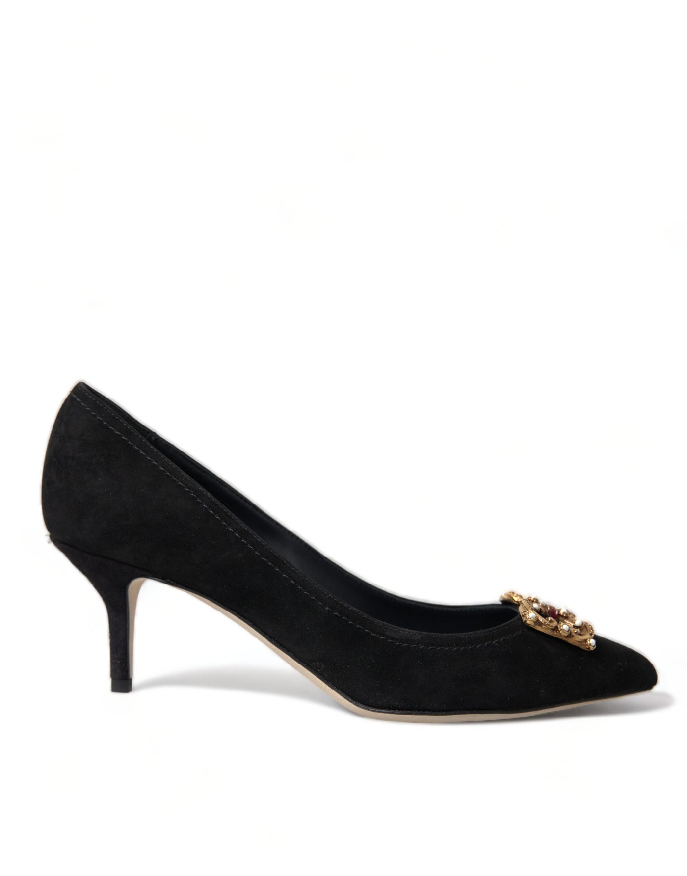 Black Suede DG Amore Heels Pumps Shoes