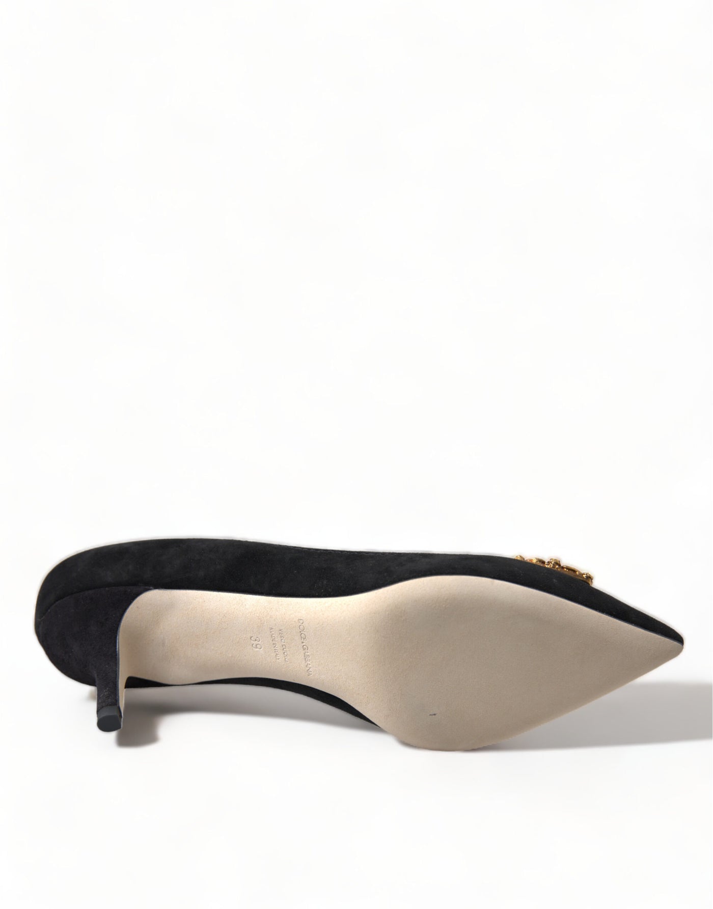 Black Suede DG Amore Heels Pumps Shoes