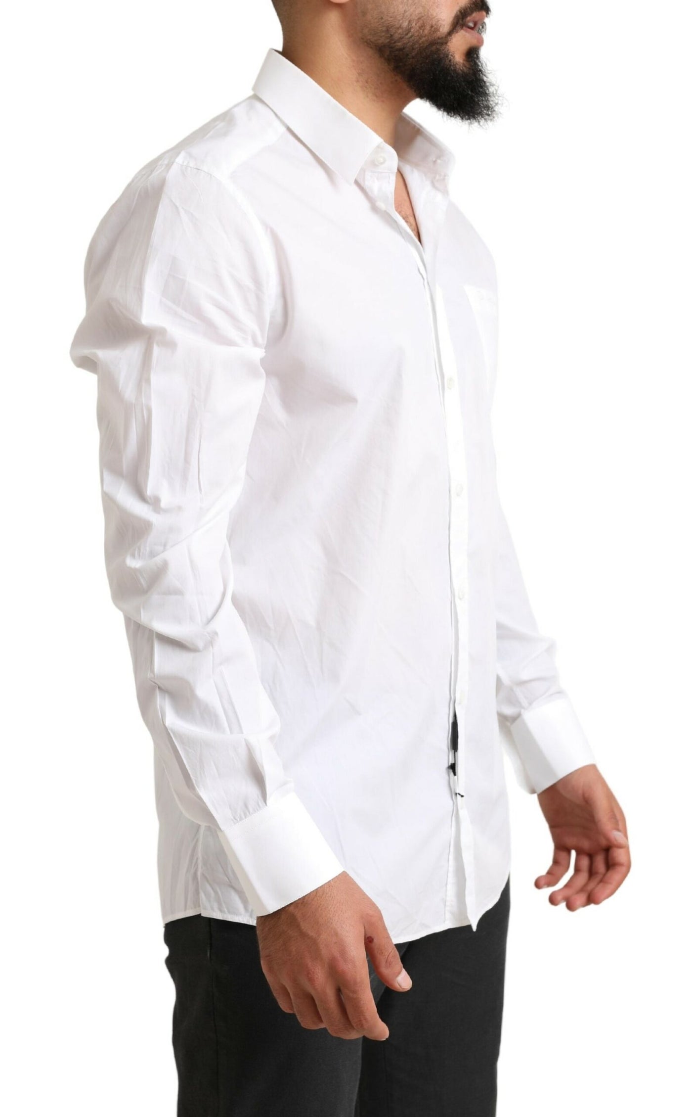 White GOLD Formal Cotton Tuxedo Dress Shirt