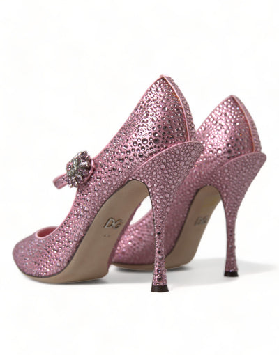 Pink Strass Crystal Heels Pumps Shoes