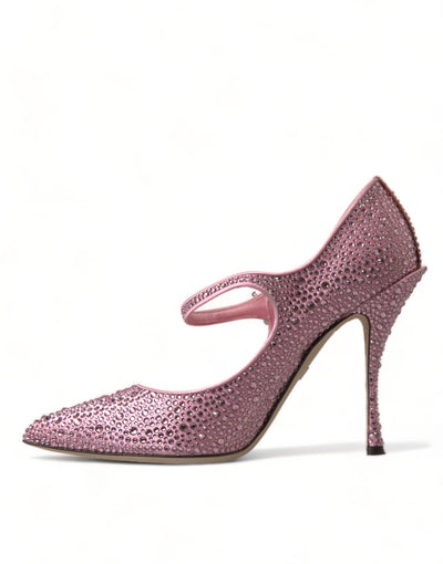 Pink Strass Crystal Heels Pumps Shoes