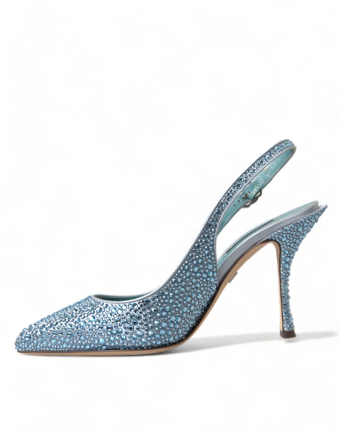 Blue Crystal Slingback Pumps Shoes