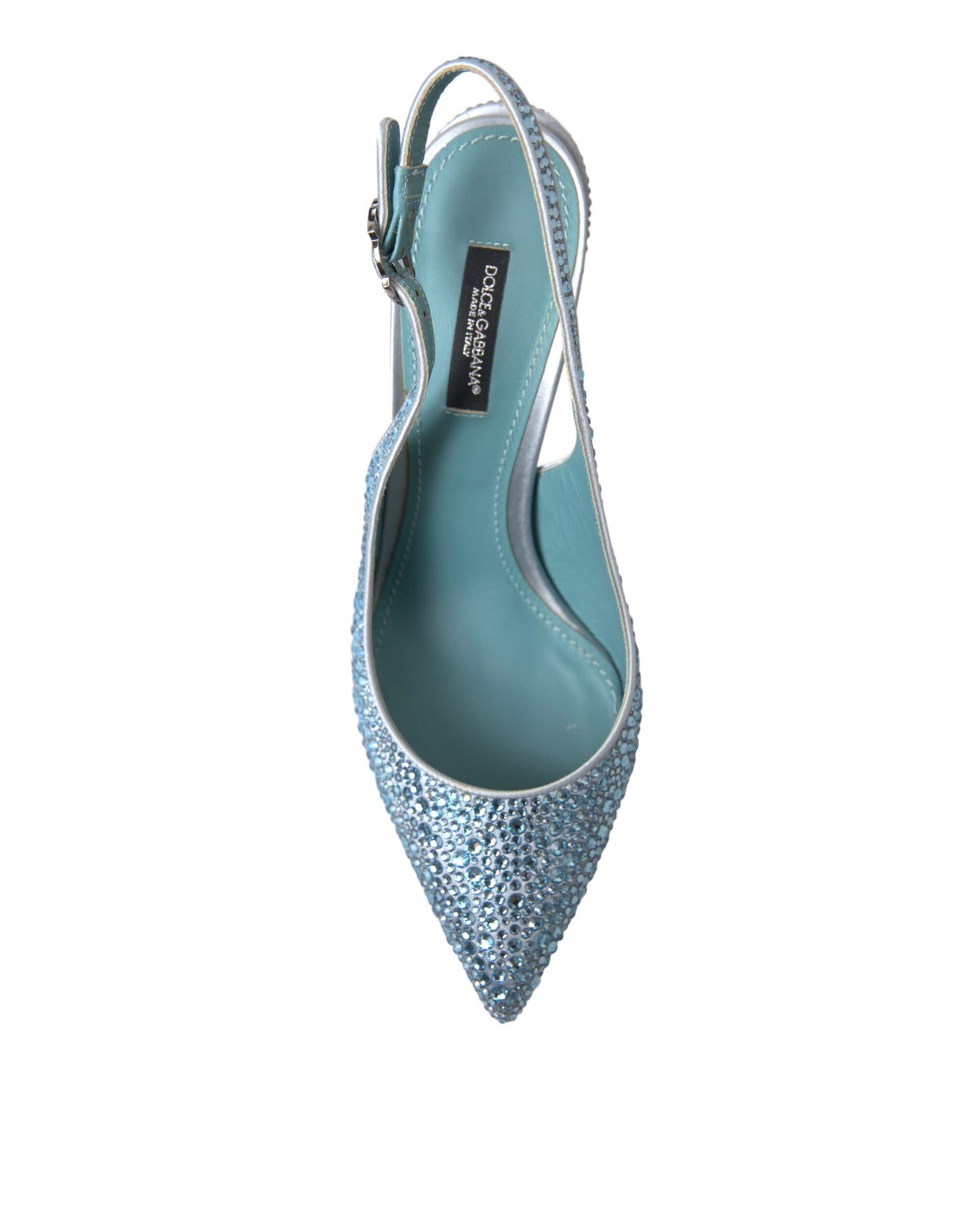 Blue Crystal Slingback Pumps Shoes