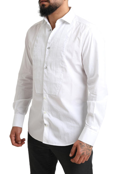 White GOLD Formal Cotton Tuxedo Dress Shirt